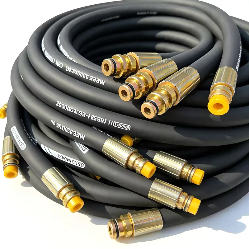 oil-resistant and wear-resistant hydraulic hoses for construction machinery